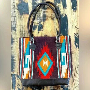 El Paso Navajo Southwestern Saddle Blanket Tote Bag